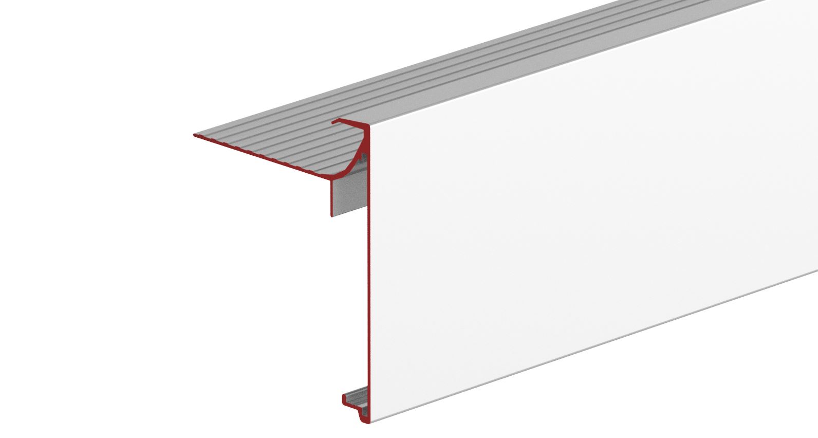 DRBS100 robuust aluminium dakrandprofiel met sleufgaten